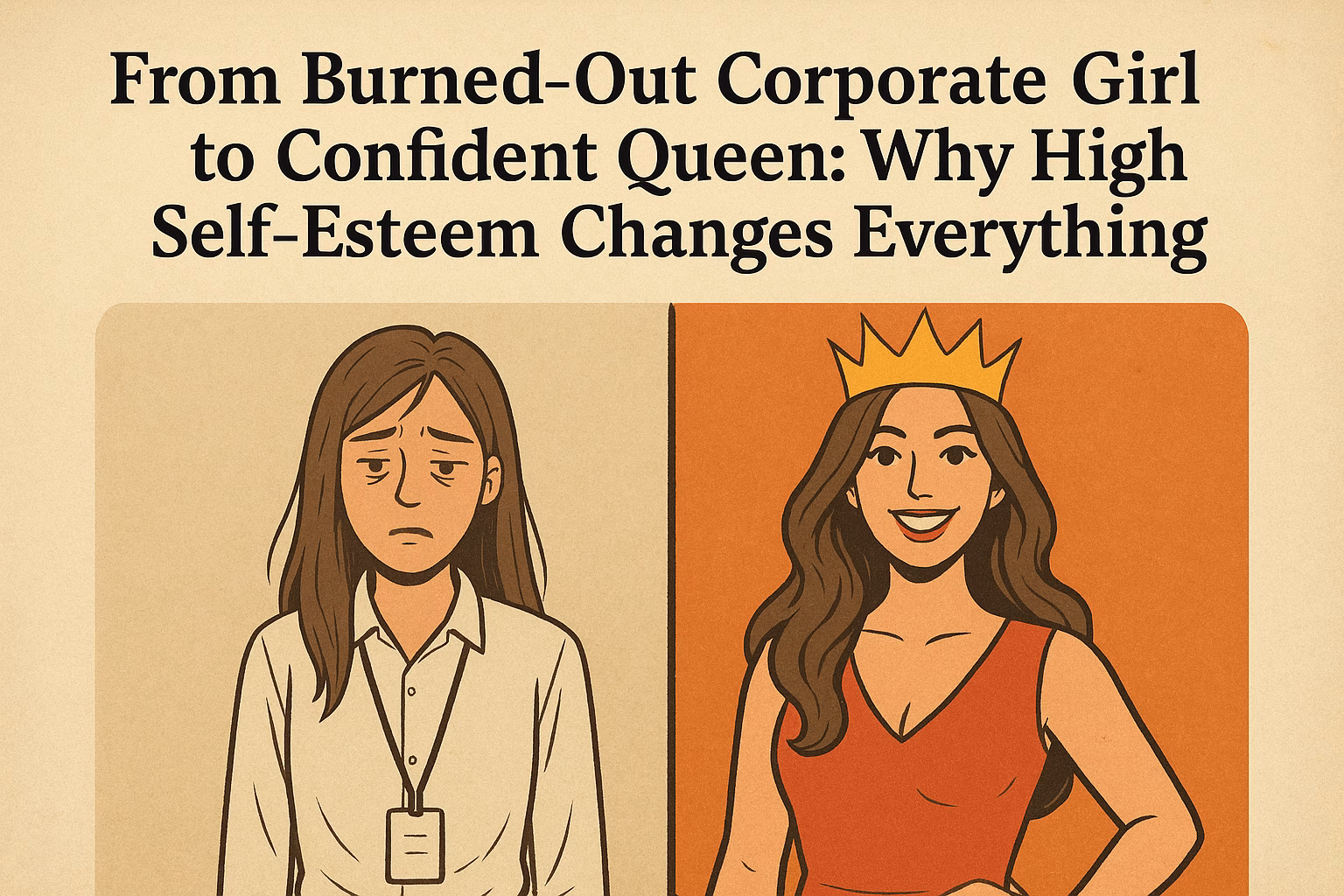 From Burned-Out Corporate Girl to Confident Queen: Why High Self-Esteem Changes Everything